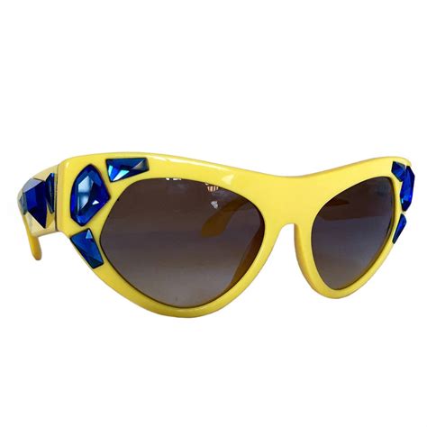 yellow prada sunglasses